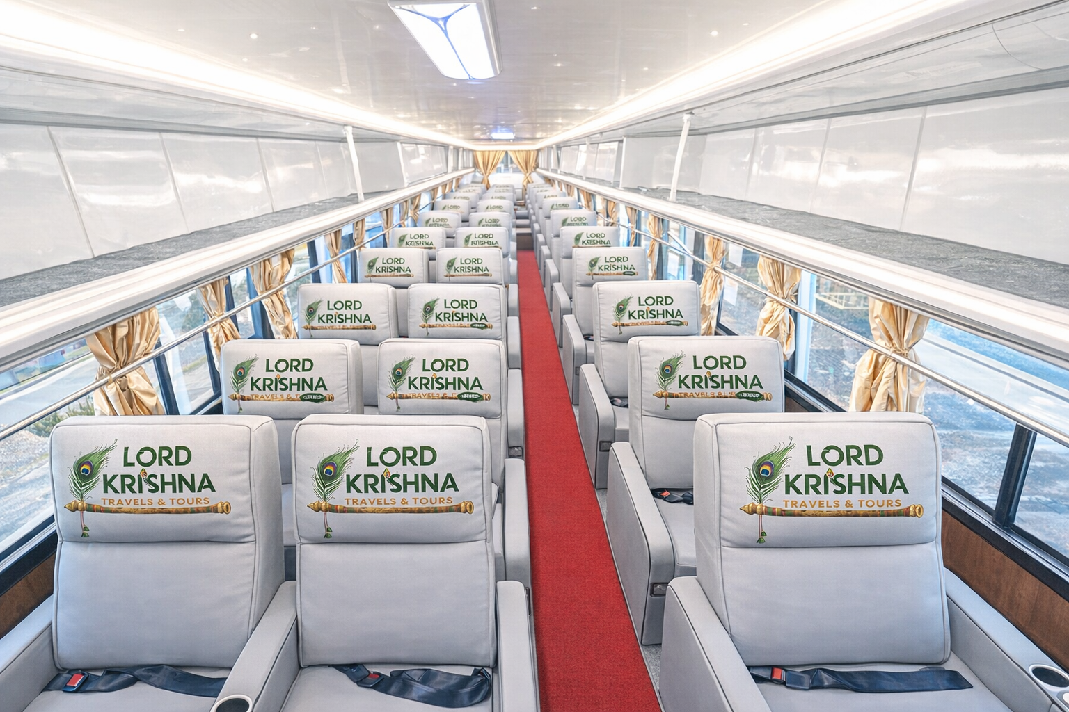 Kathmandu to/from Lumbini: Tourist Bus with VIP Sofa Seats