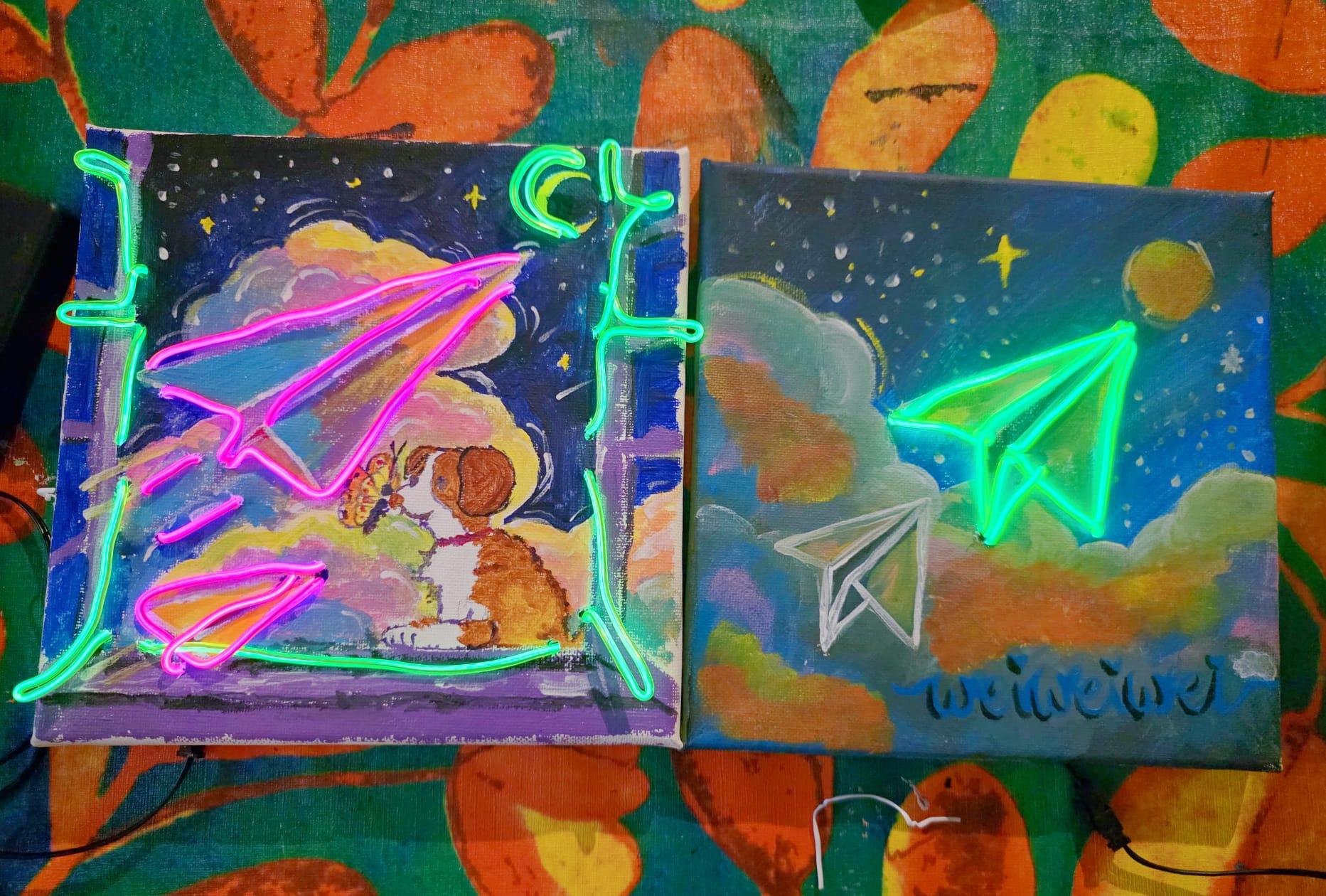 Hong Kong Mawan1868: Neon cold light art workshop 2
