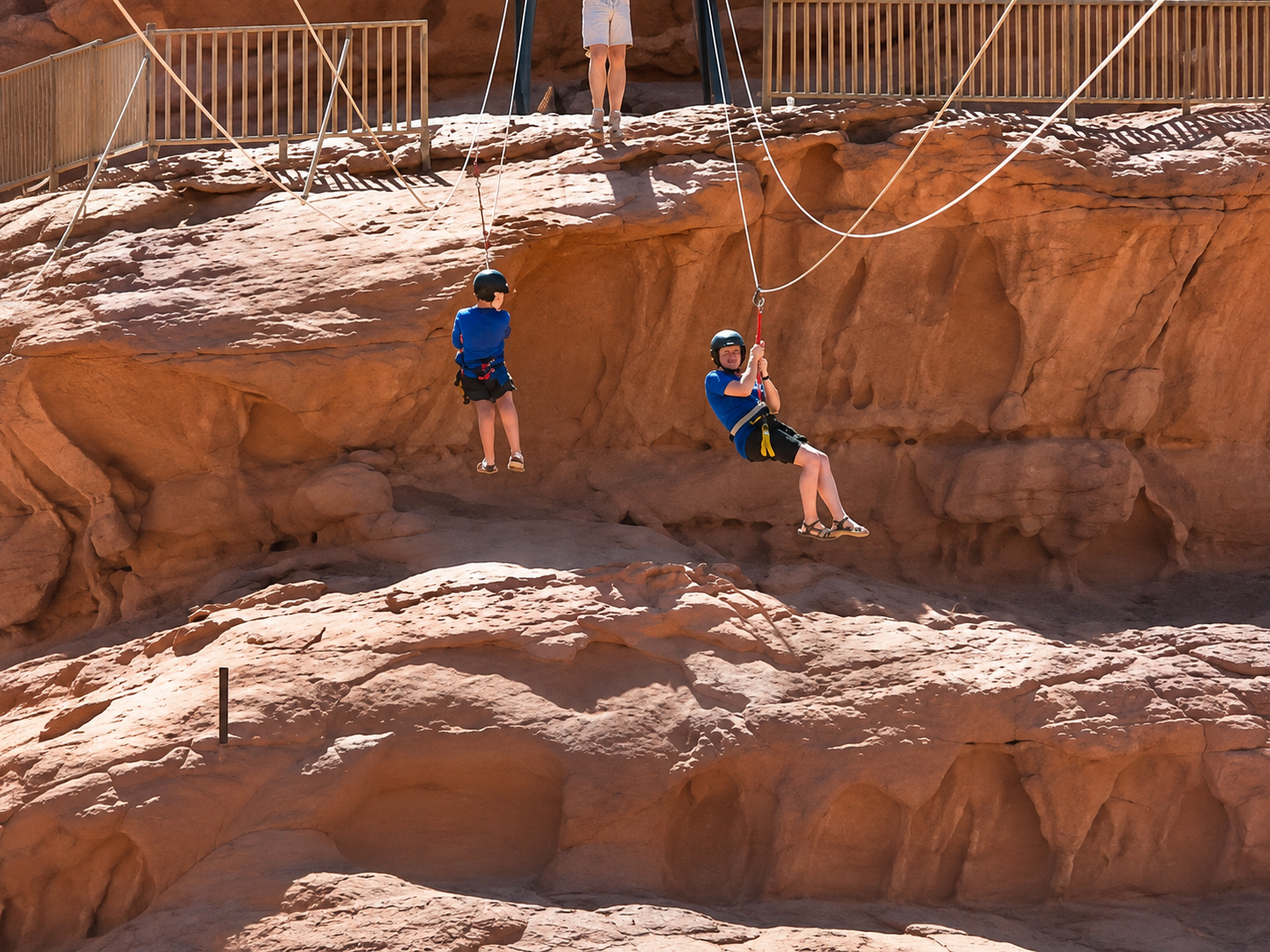 Zipline & Desert Jeep Adventure with a tea stop in Wadi Rum