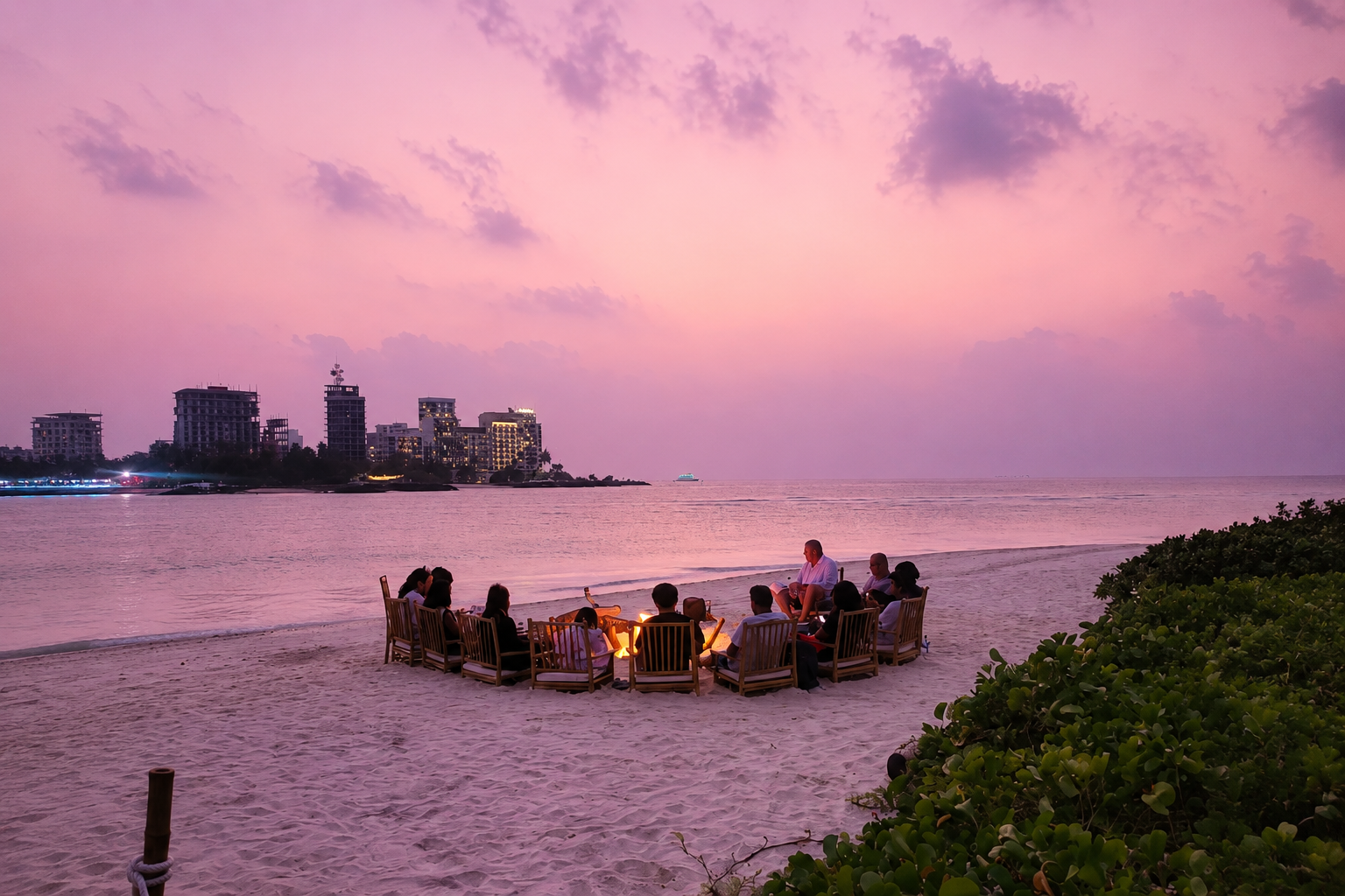 From Malé: Private Beach Bonfire & Gourmet Dinner 3