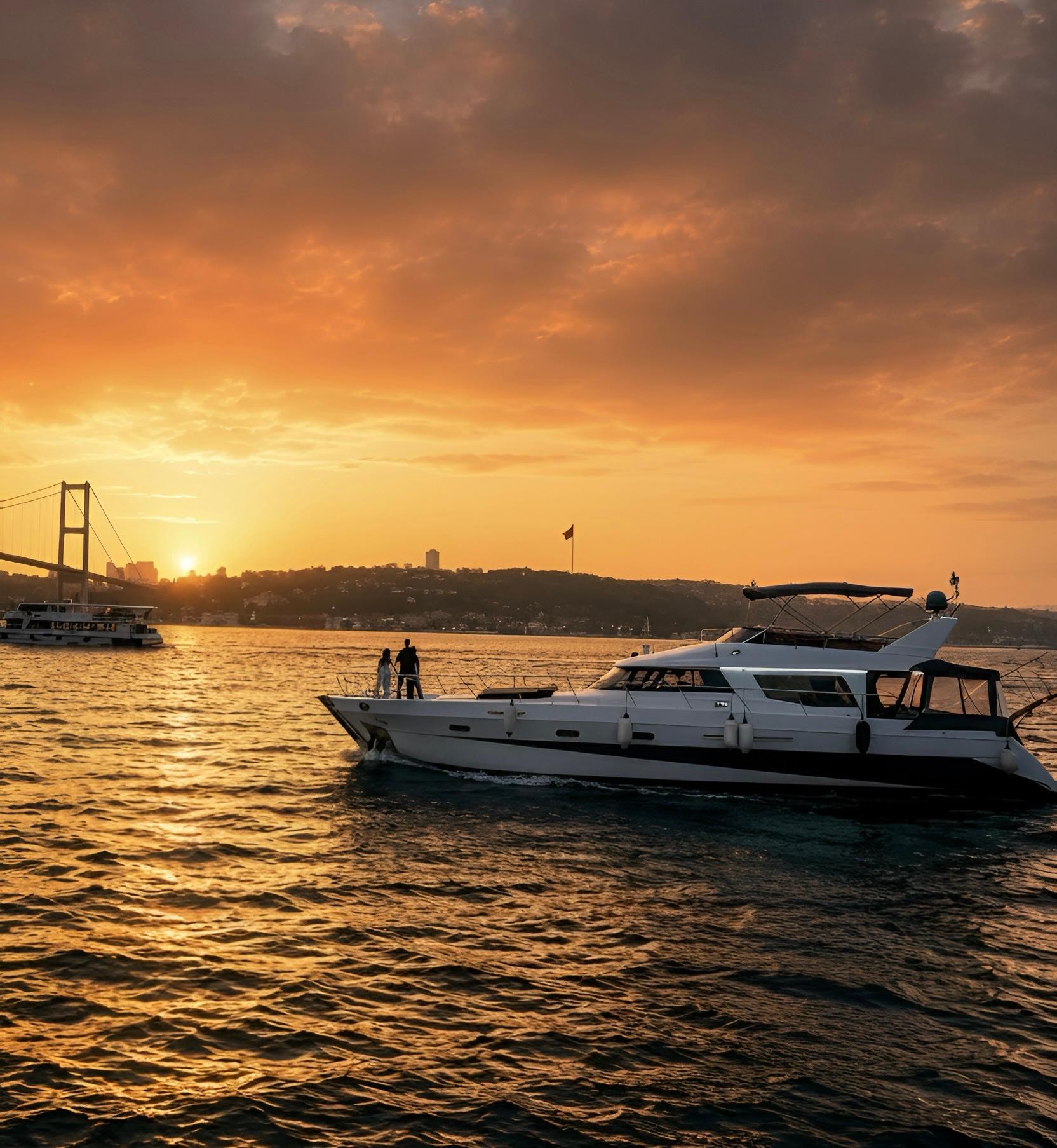 Istanbul: Daytime Bosphorus Yacht Cruise with Fruit & Snacks 2
