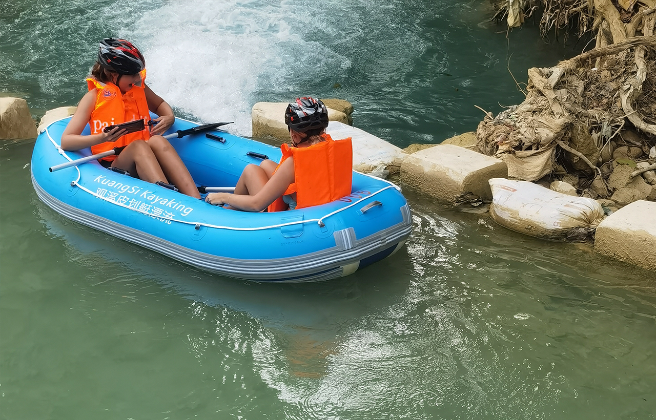 Luang Prabang: Kuang Si Waterfall Jungle Rafting 3