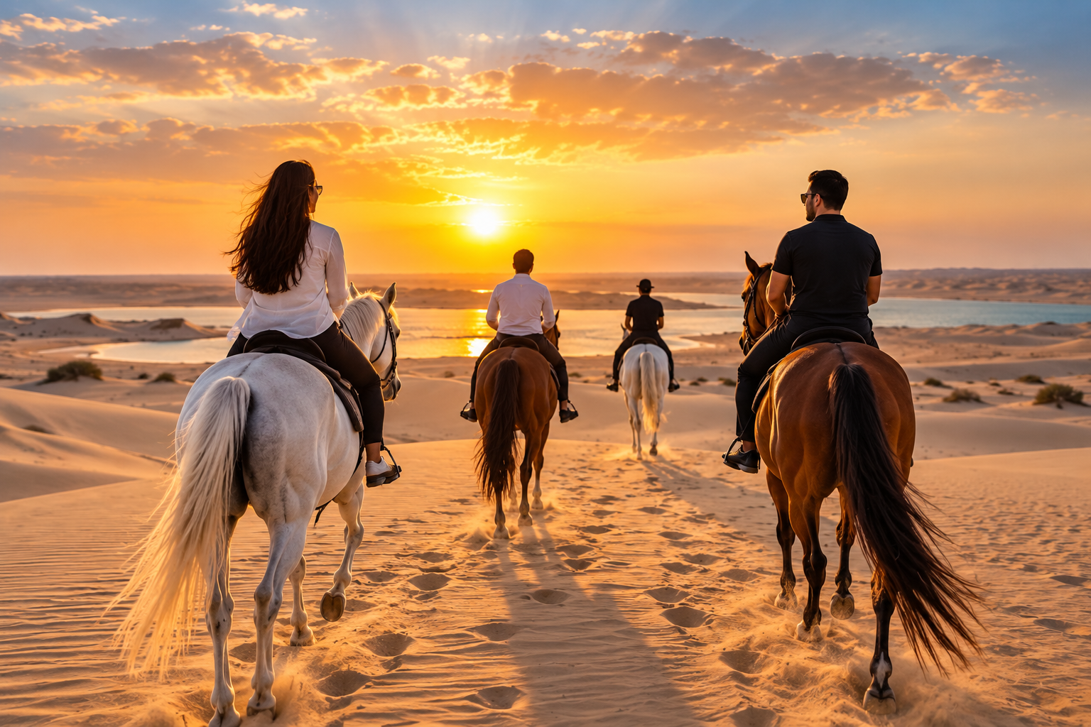 Doha: Horseback Riding Experience in Desert with Transfers 2