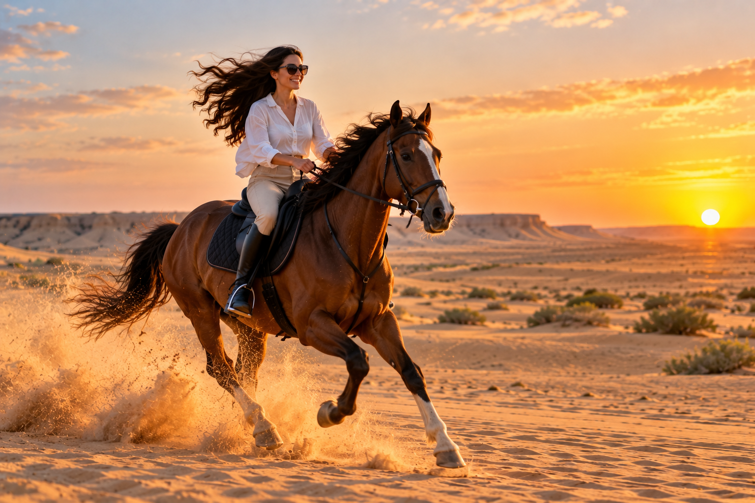 Doha: Horseback Riding Experience in Desert with Transfers 3