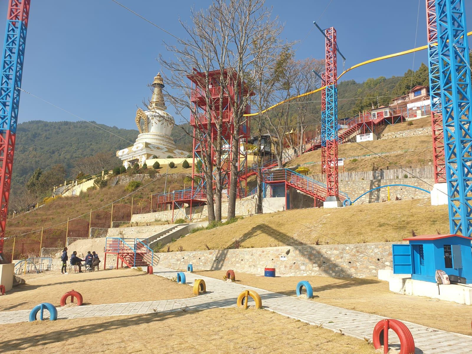 Kathmandu: Adventure Park and Jamchhen Vijay Stupa Tour