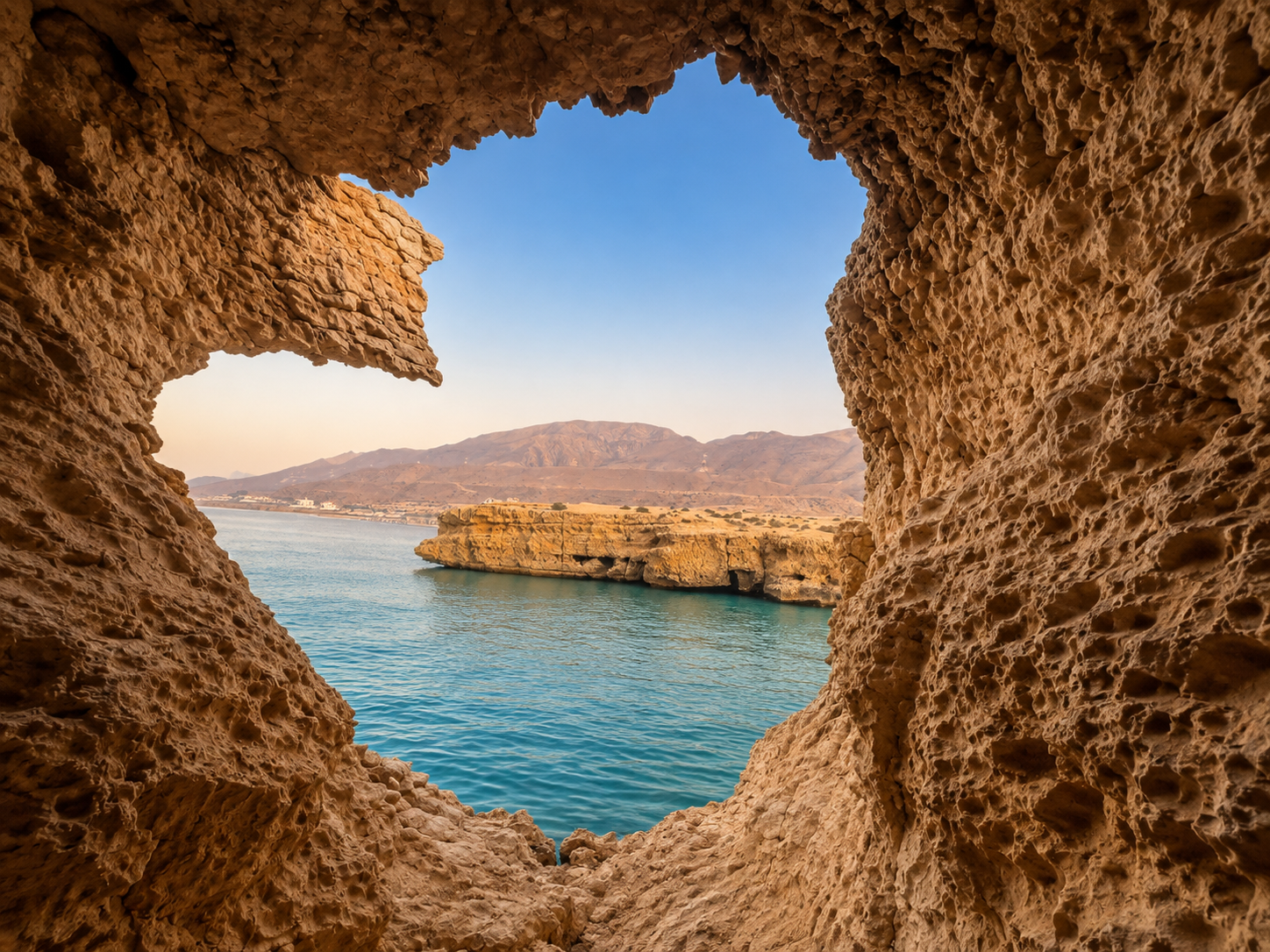 Muscat: Wadi Shab, Bimmah Sinkhole & Tiwi with local guide