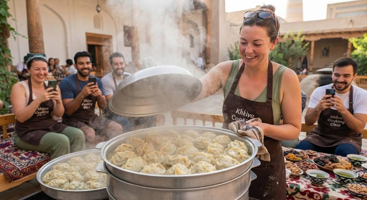 Khiva: Manti Cooking Class with Tea Ceremony & Souvenirs 2
