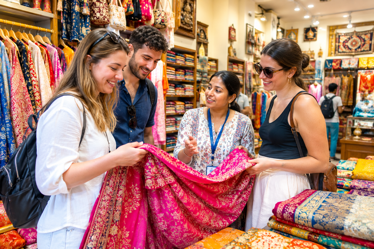 Delhi: Custom Shopping Tour Half /Full Day With Female Guide