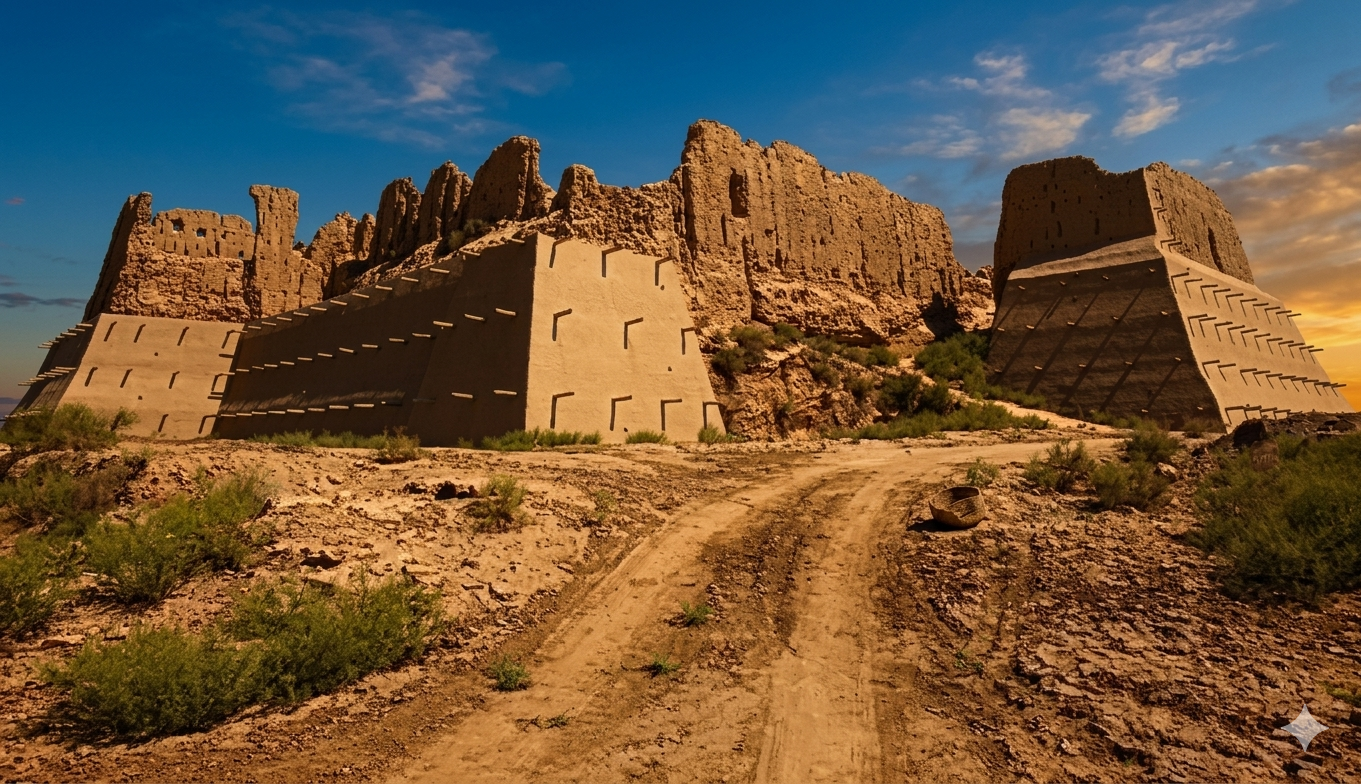 Ancient Desert Fortresses & Akchakul Lake Day Trip 3