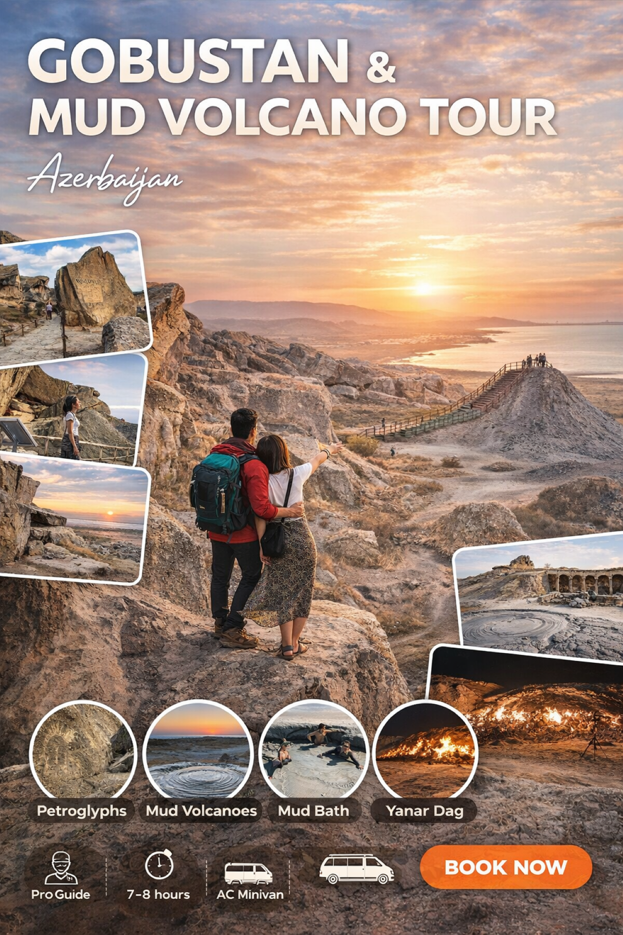 Baku Gobustan & Absheron Guide Tour with Comfortable Vehicle