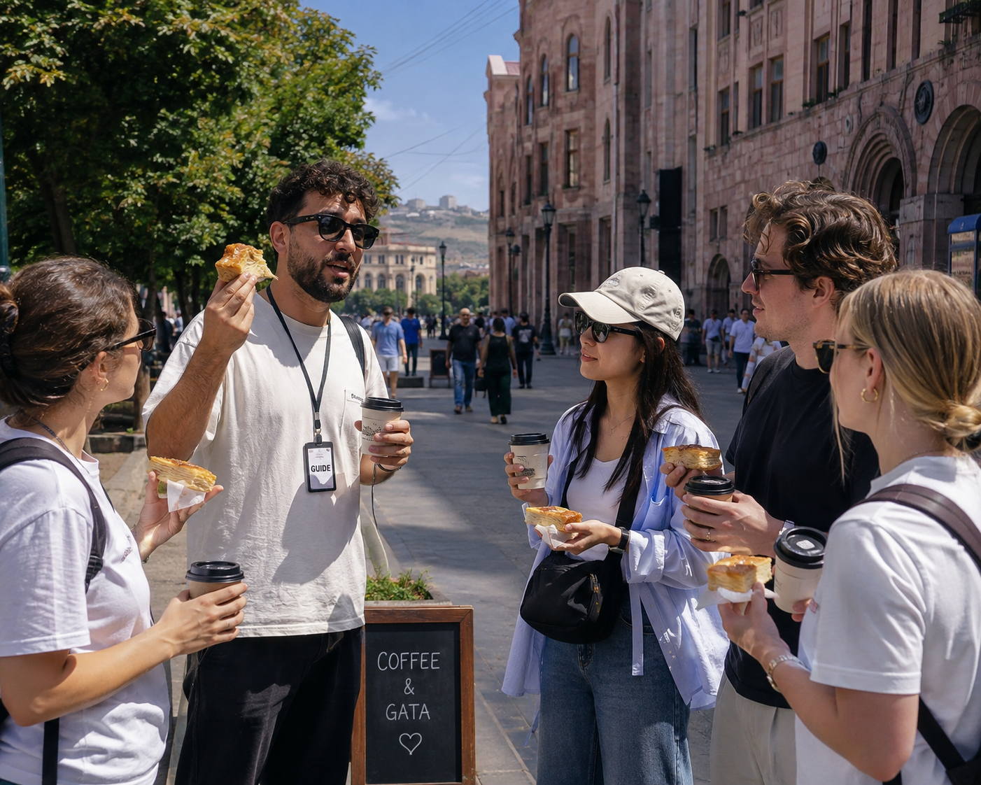 Yerevan Breakfast: Coffee, Gata & Local Guided city tour