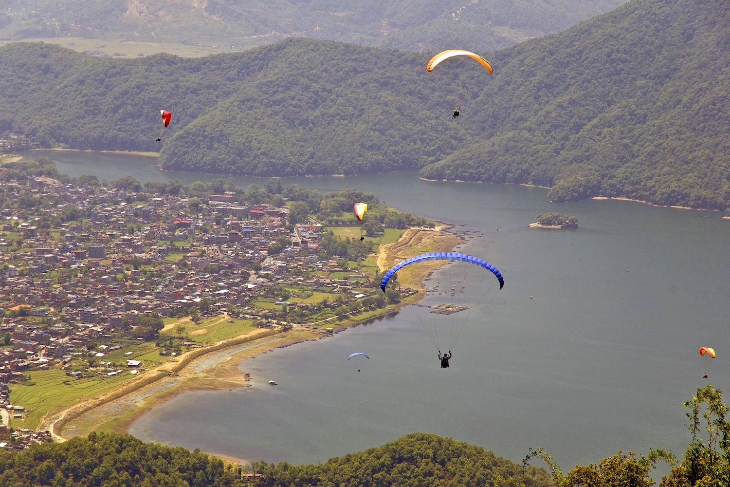 Pokhara: Sarangkot Sunrise or Sunset Panorama 2