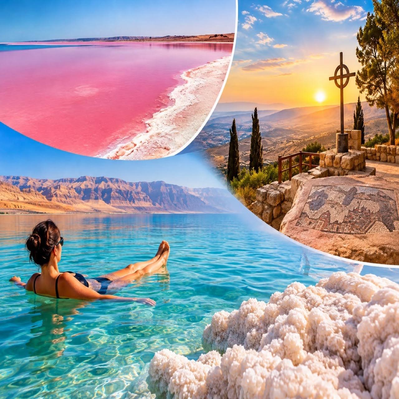 Private Day Tour: Madaba, Mt Nebo, Pink Lake and Dead Sea 2