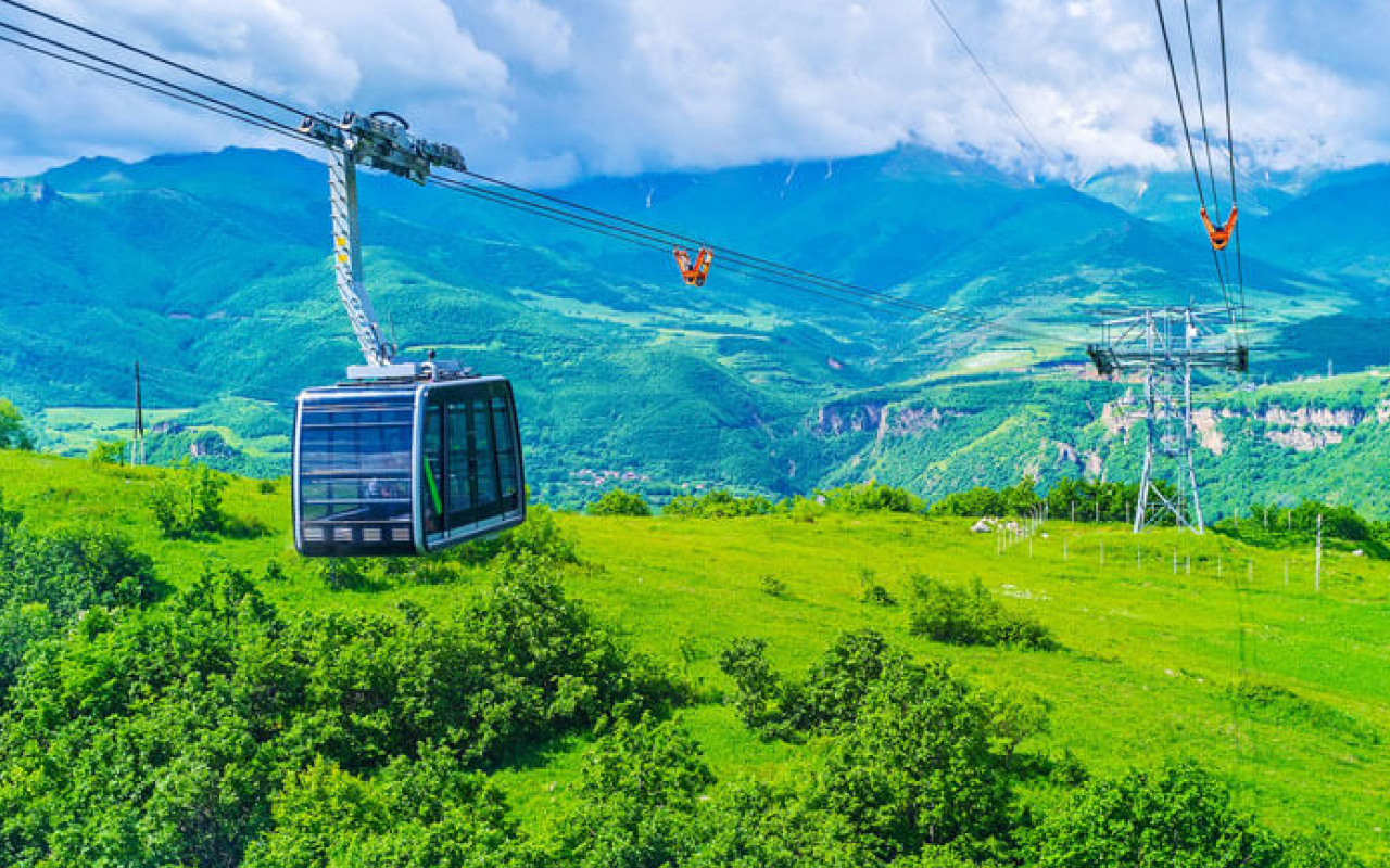 Jermuk waterfall, Mineral water gallery, Tatev,TaTev Ropeway 2