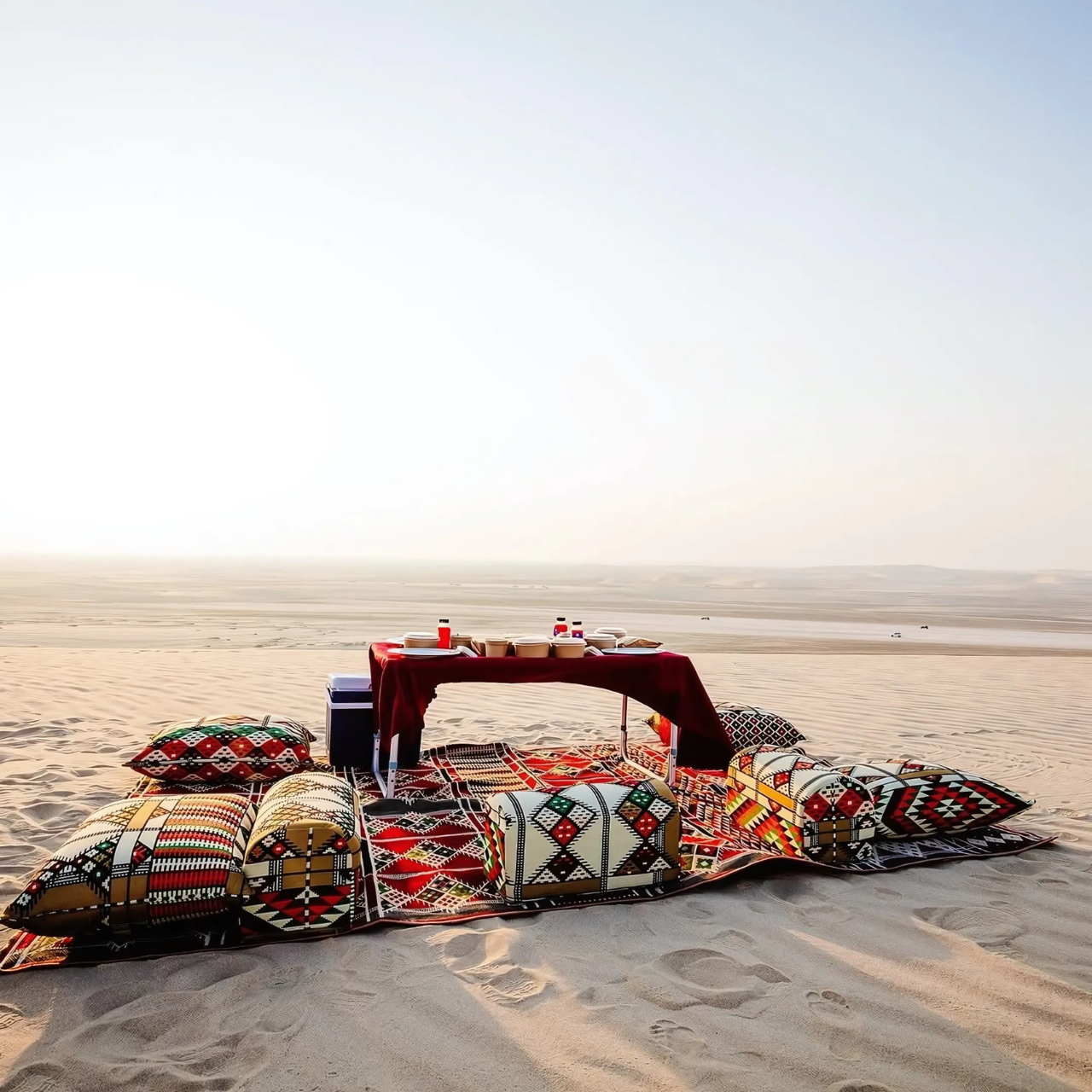 Qatar Desert Safari from Doha: 4x4 Adventure & Majlis Setup