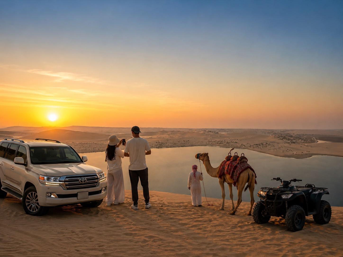 Doha: Desert Safari, Dune Bashing, and Sandboarding