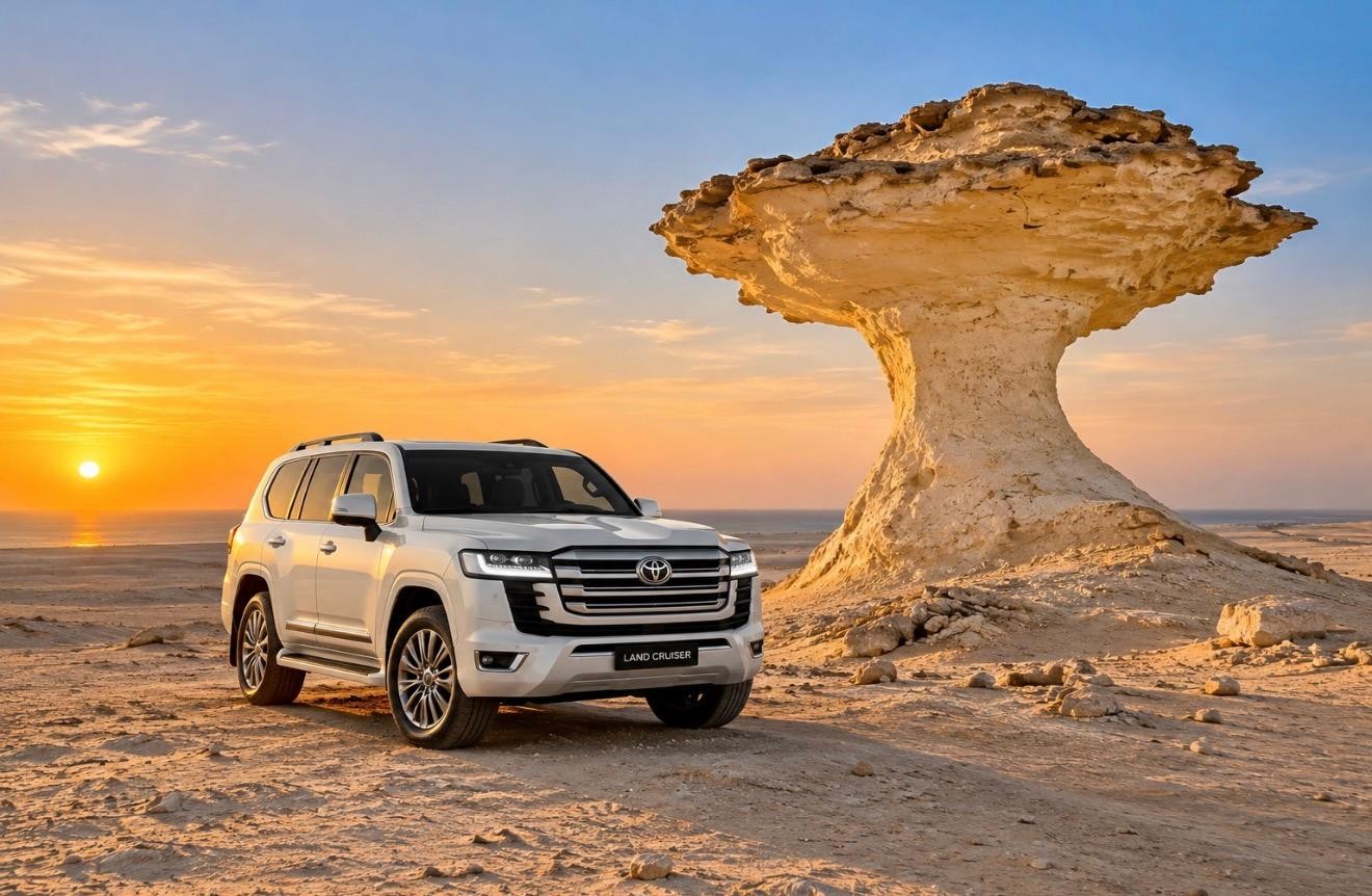 Doha: West Coast Qatar Tour, Sculptures, Camel Racing track