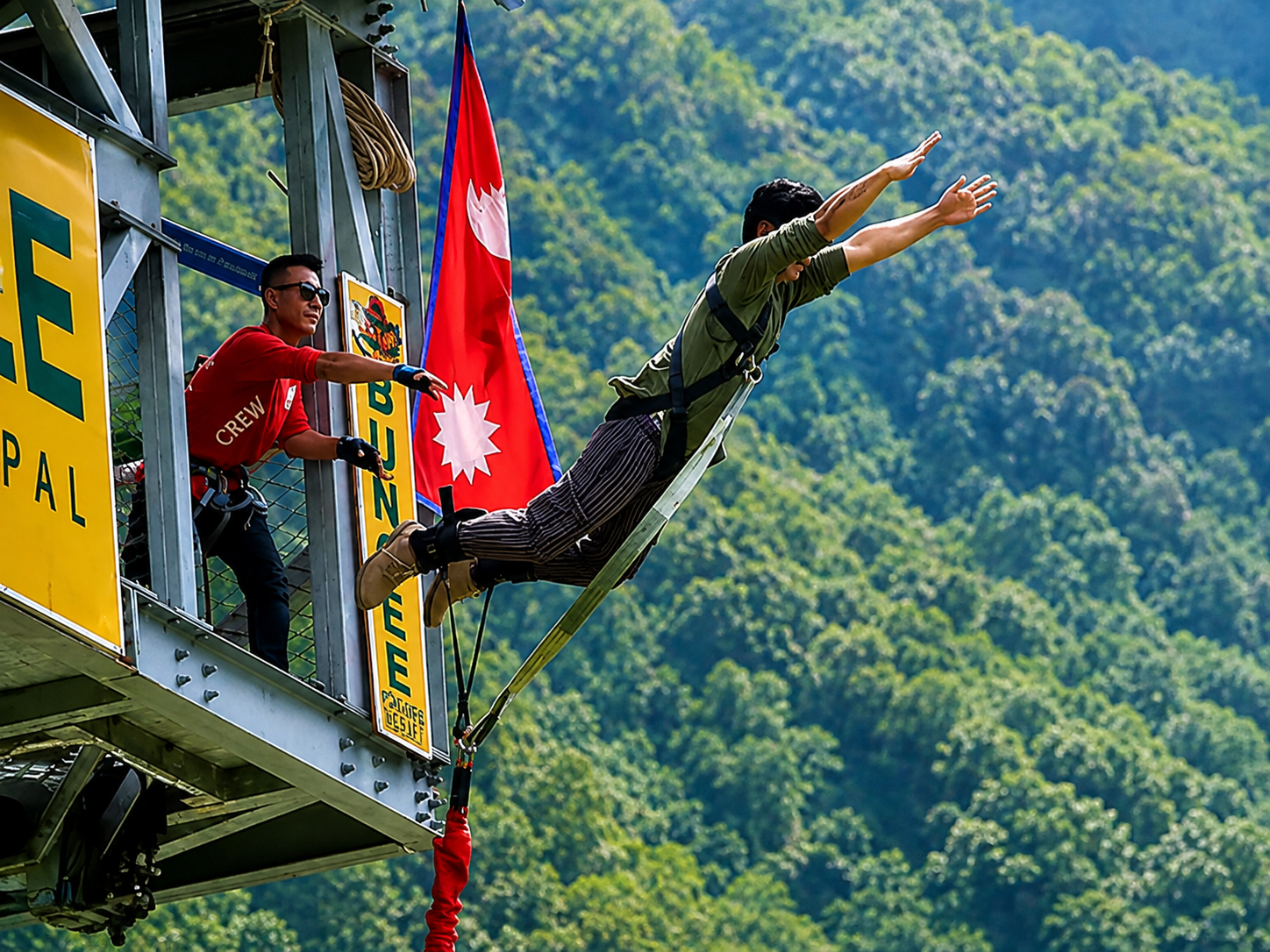 From Pokhara: The Cliff Kushma 228-Meter Bungee Jump 2