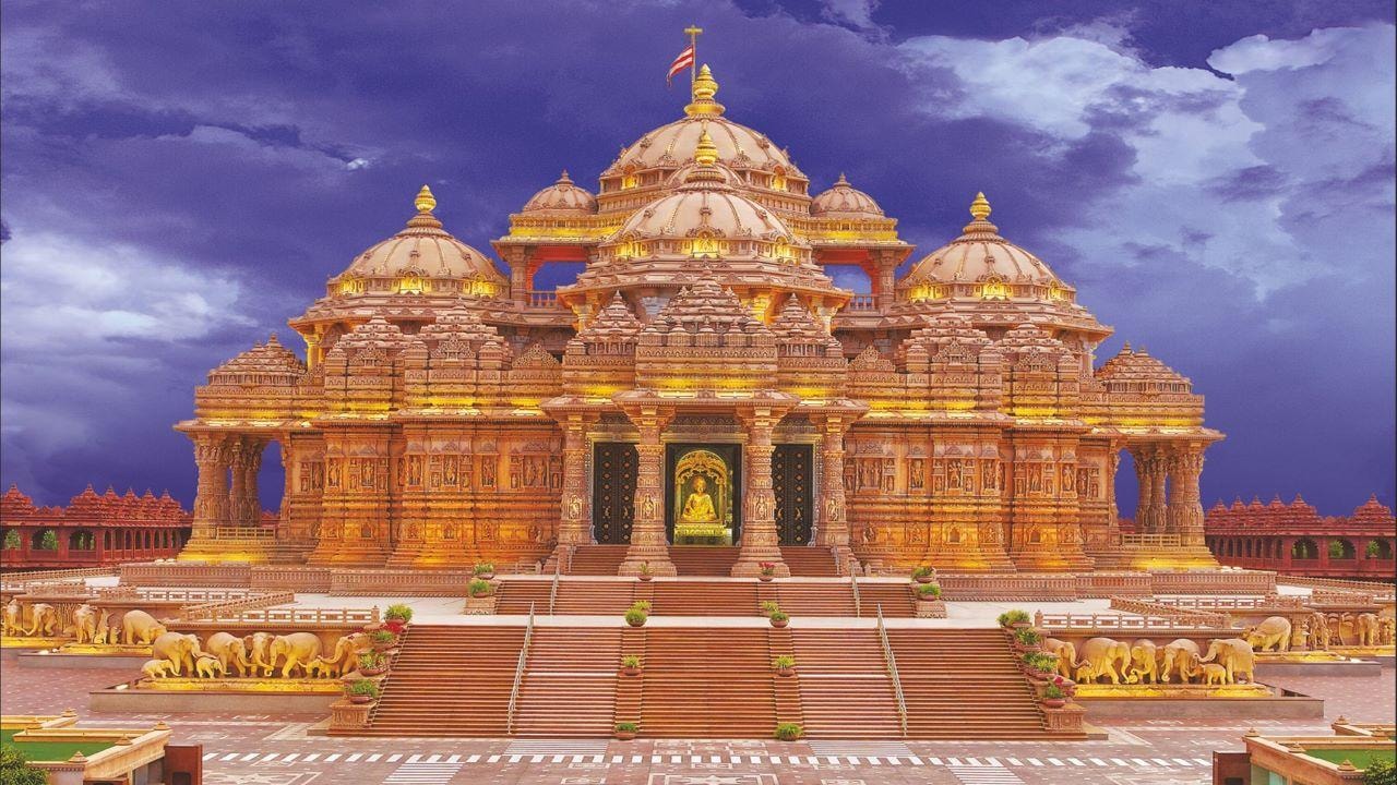 Delhi: Akshardham Temple Tour and Musical Fountain Show