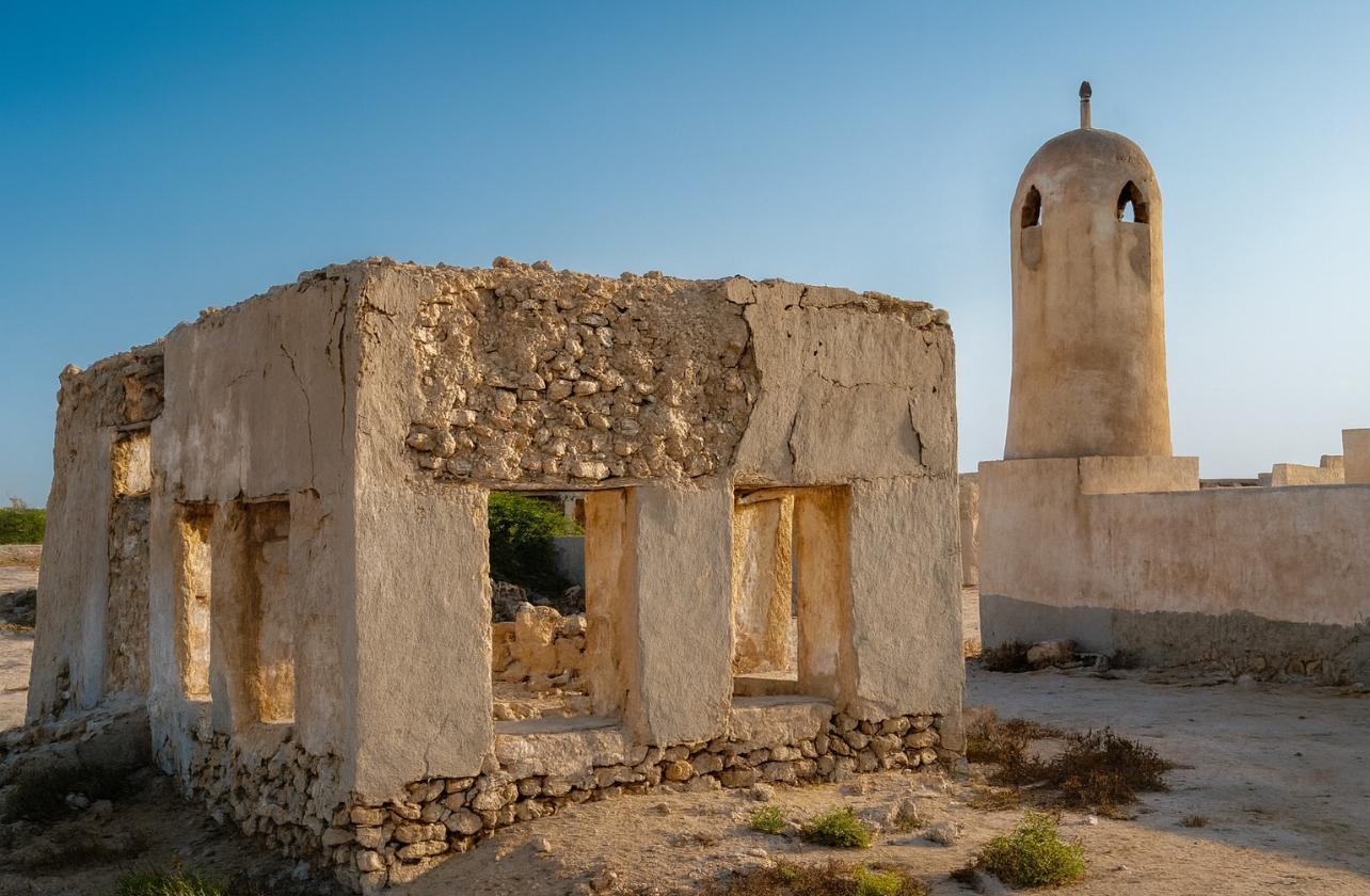 Qatar:North Tour, Purple island, zubara Fort, Jumail village 3