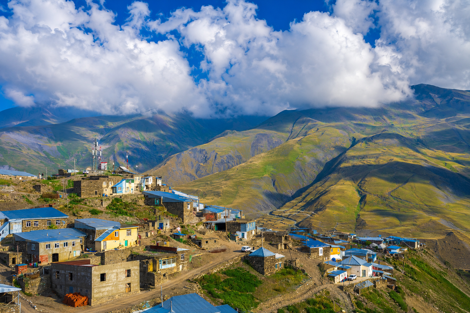 Baku: Khinalig & Candy Mountains – No Hidden 4x4 Fees