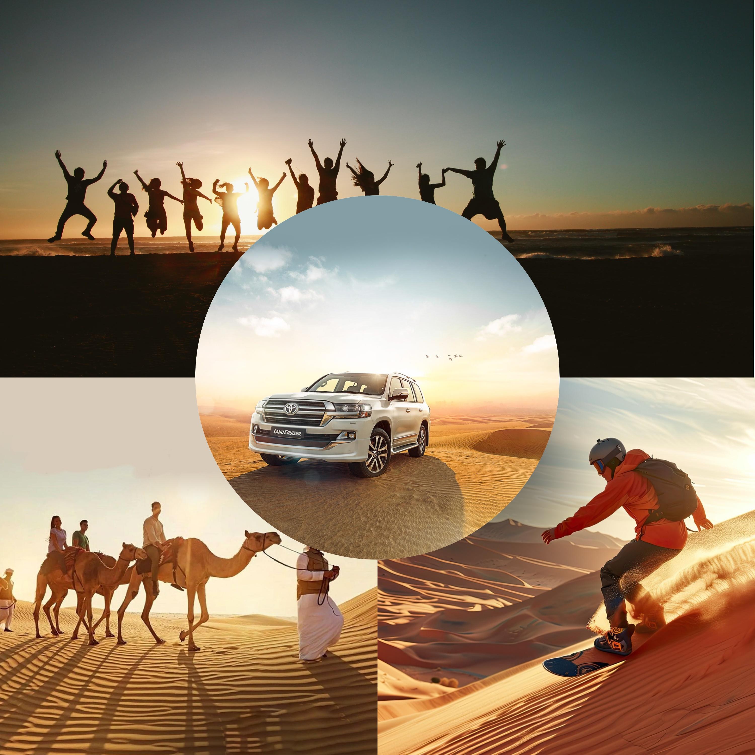 Doha: Desert Safari, Sandboarding, Camel Ride and Inland Sea