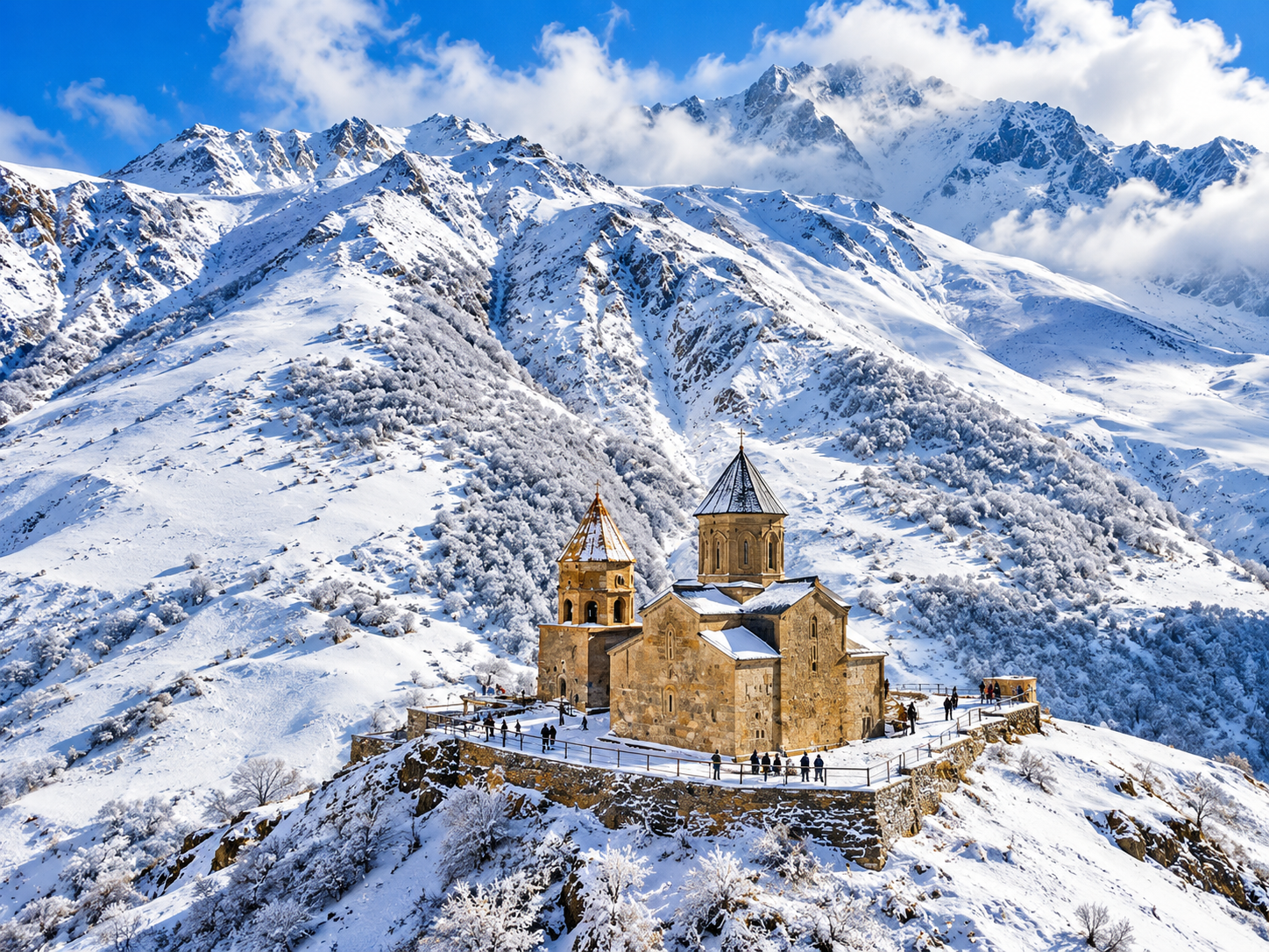 From Tbilisi to Kazbegi Gudauri Ananuri with Guide GroupTour