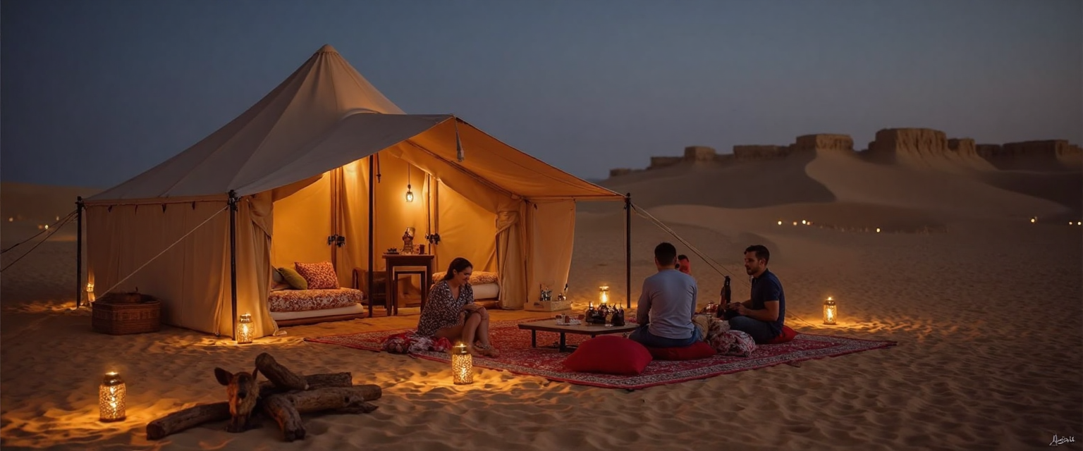 Doha: Overnight Safari With Dinner, Breakfast & Transfers 2