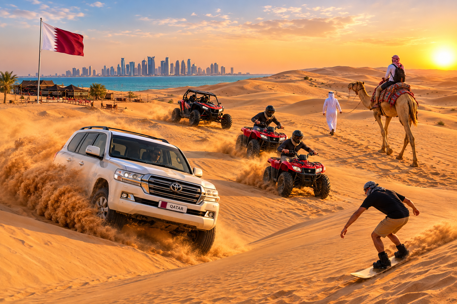 Doha Desert Safari Camel Ride ATV and All Additional option 3