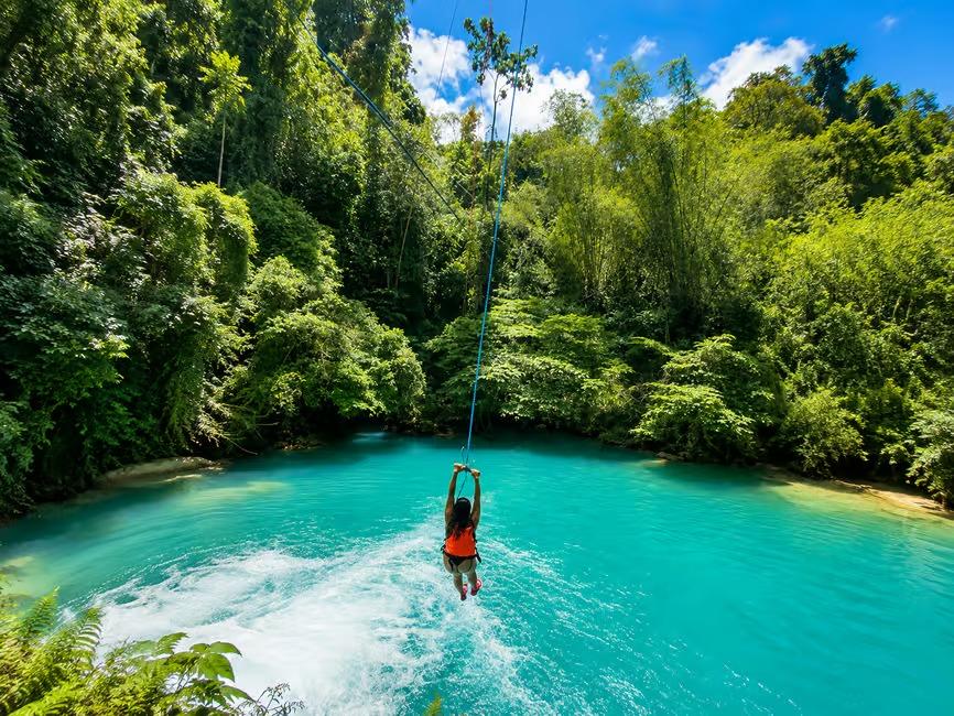 Cebu: Twin Falls Tour with Sardine Run & Sea Turtle Search