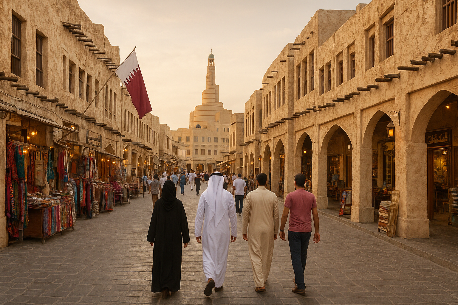 Souq Waqif Guided Tour with Authentic Arabic Food Tasting