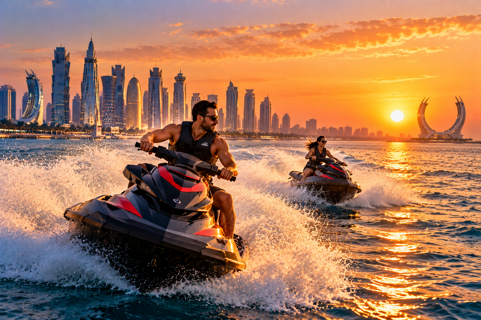 Doha: High-Speed Jet Ski Ride with Skyline Views 3