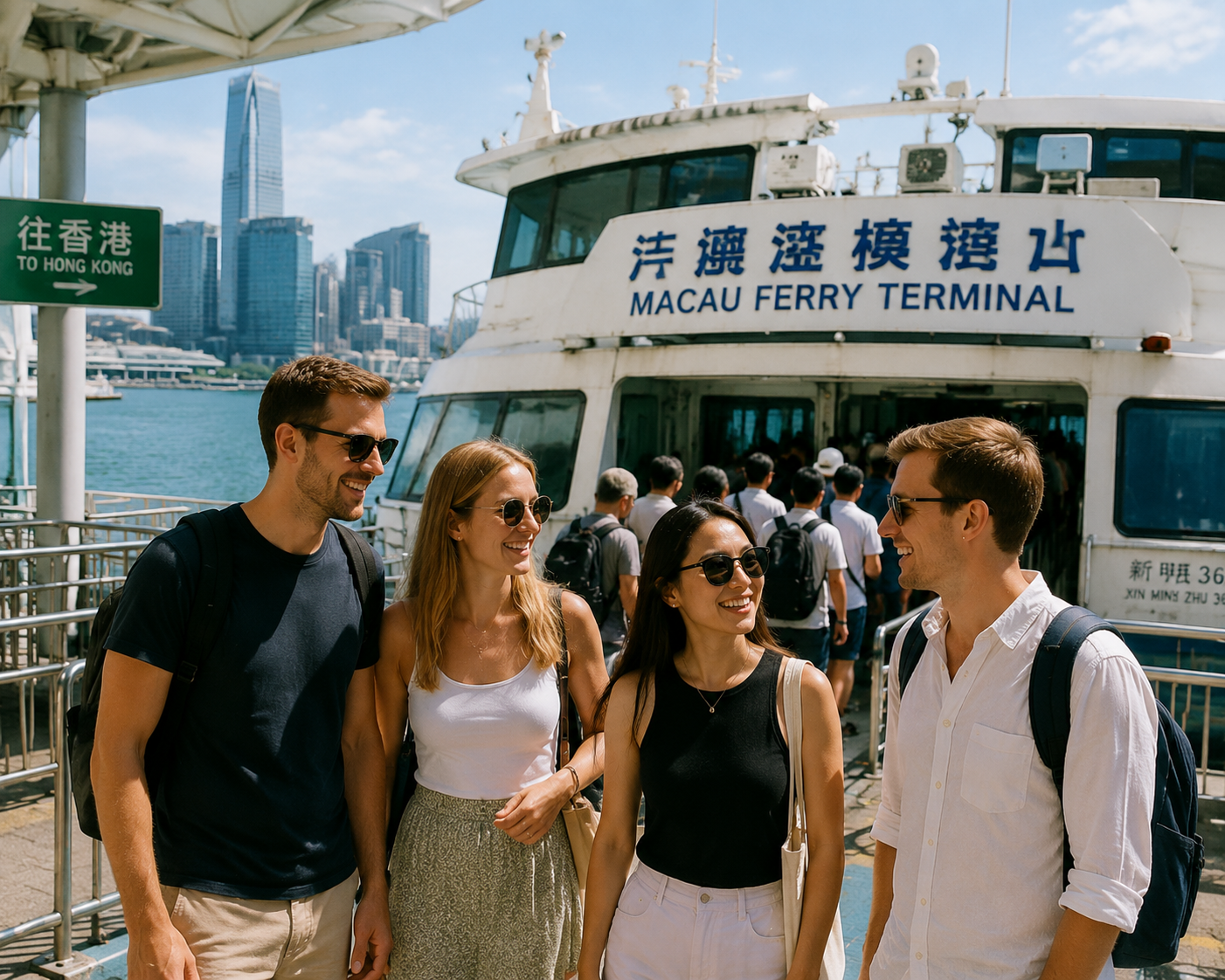 Macau to Hong Kong By Ferry: Tsim Sha Tsui Tour with a host