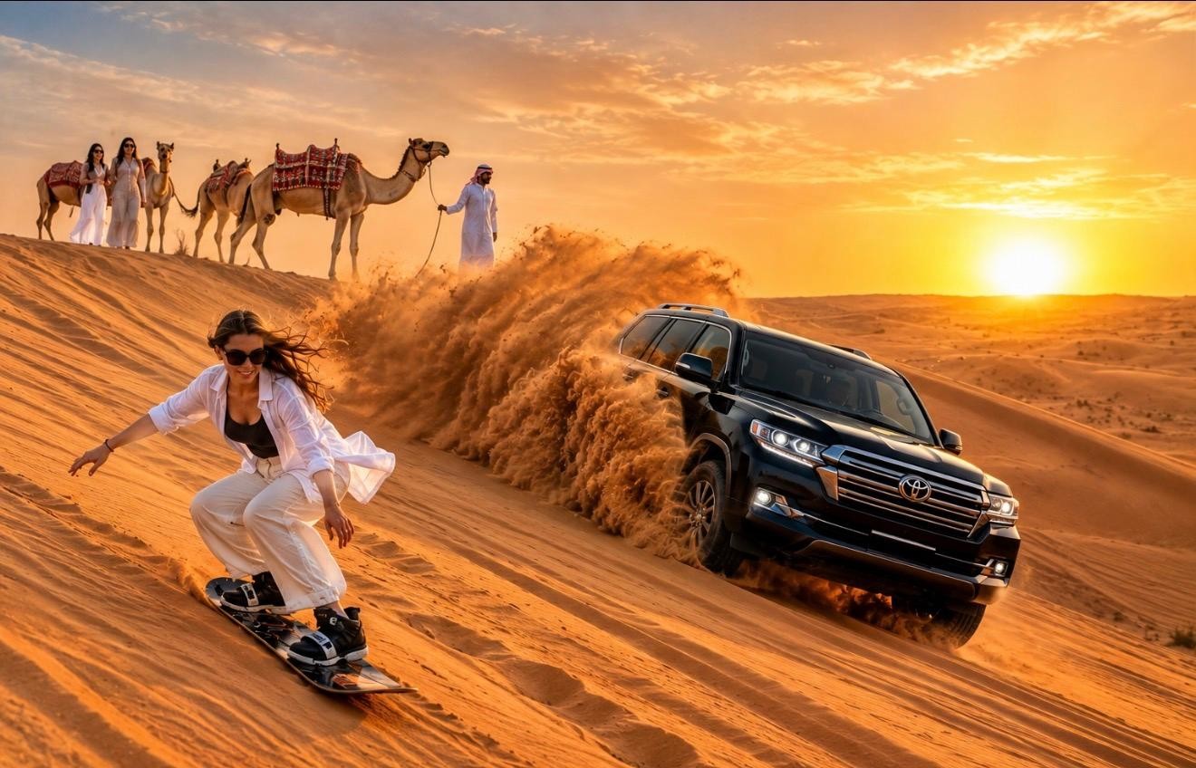 Doha: Half-Day Desert Safari, Dune Bashing, Camel Ride