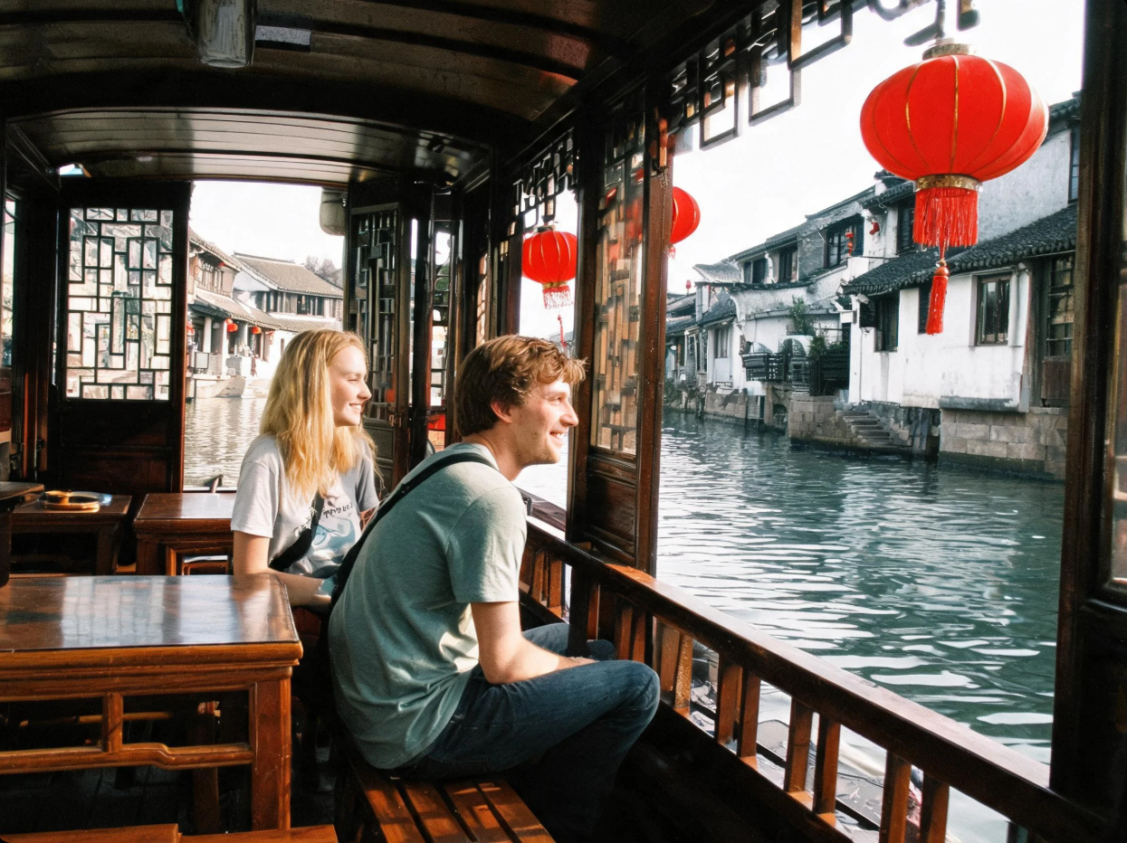 From Shanghai: Zhujiajiao Water Town Day Trip with Boat Ride