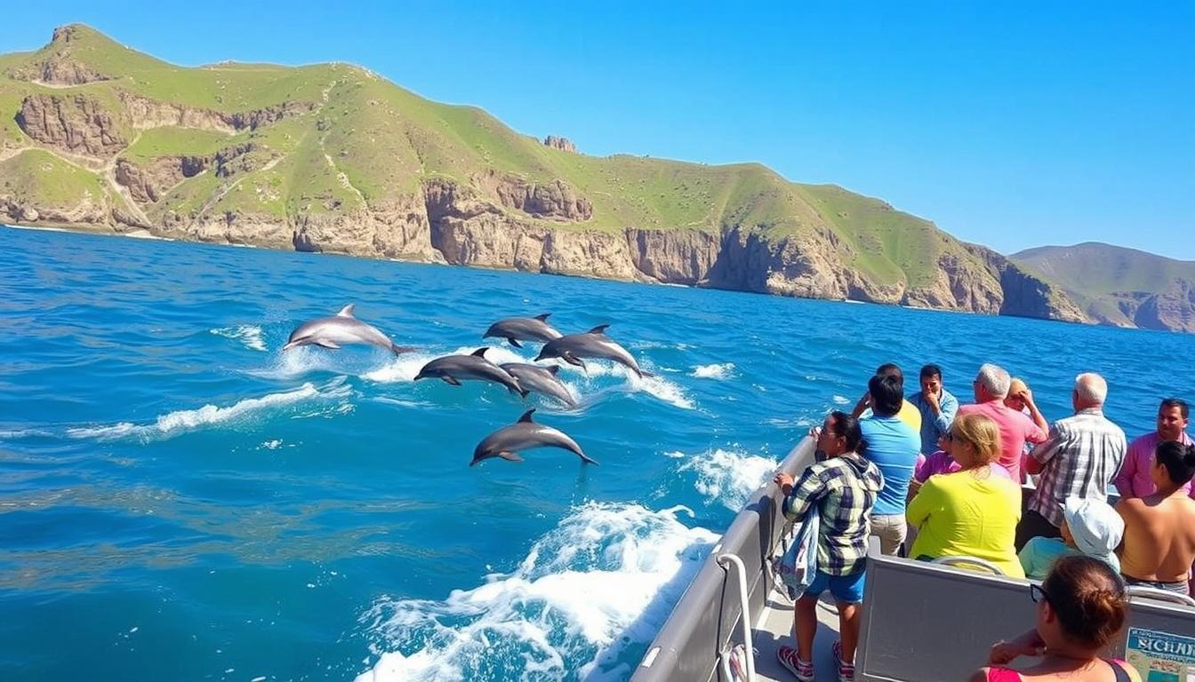 Salalah: Dolphin Watching Boat Tour with Pickup