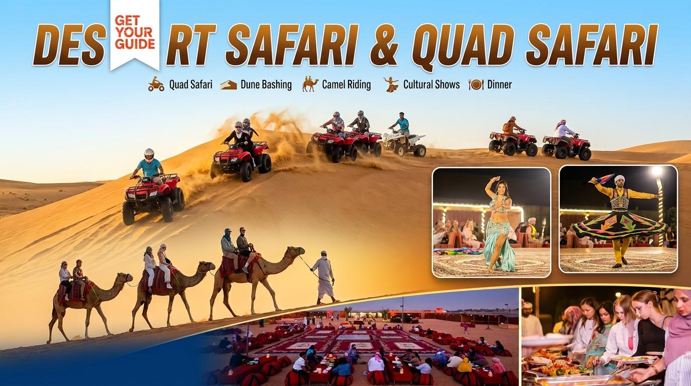 Dubai: Desert Safari with Quad Bike, BBQ, and Shows 2