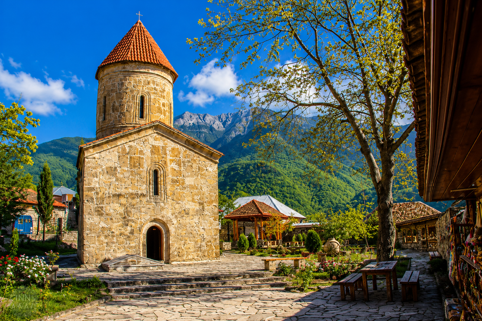 Baku: Private Sheki, Khan's Palace & Kish Village Day Tour
