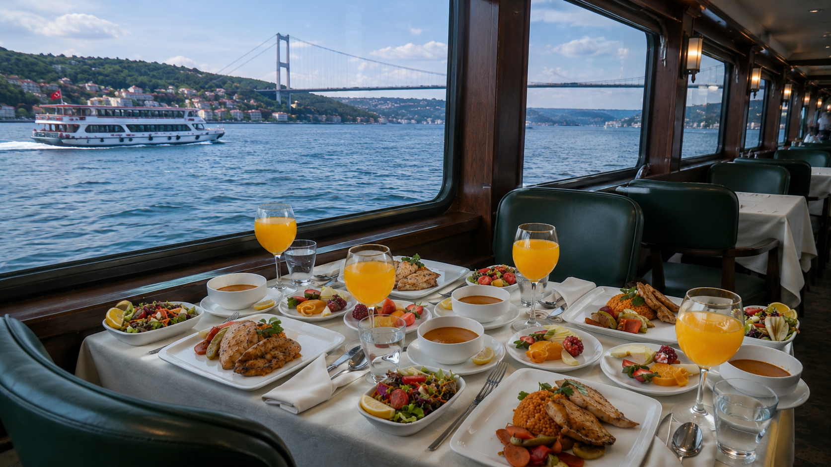 Istanbul: Bosphorus Cruise with Late Lunch and Scenic Views