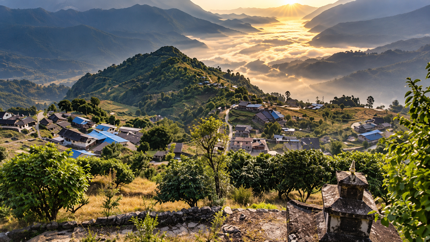 Pokhara: Lwang Village & Tea Garden Tour With Gurung Culture