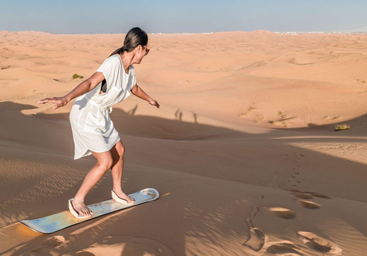 Dubai: Desert Safari Camel Riding, Sandboarding & BBQ Dinner 3