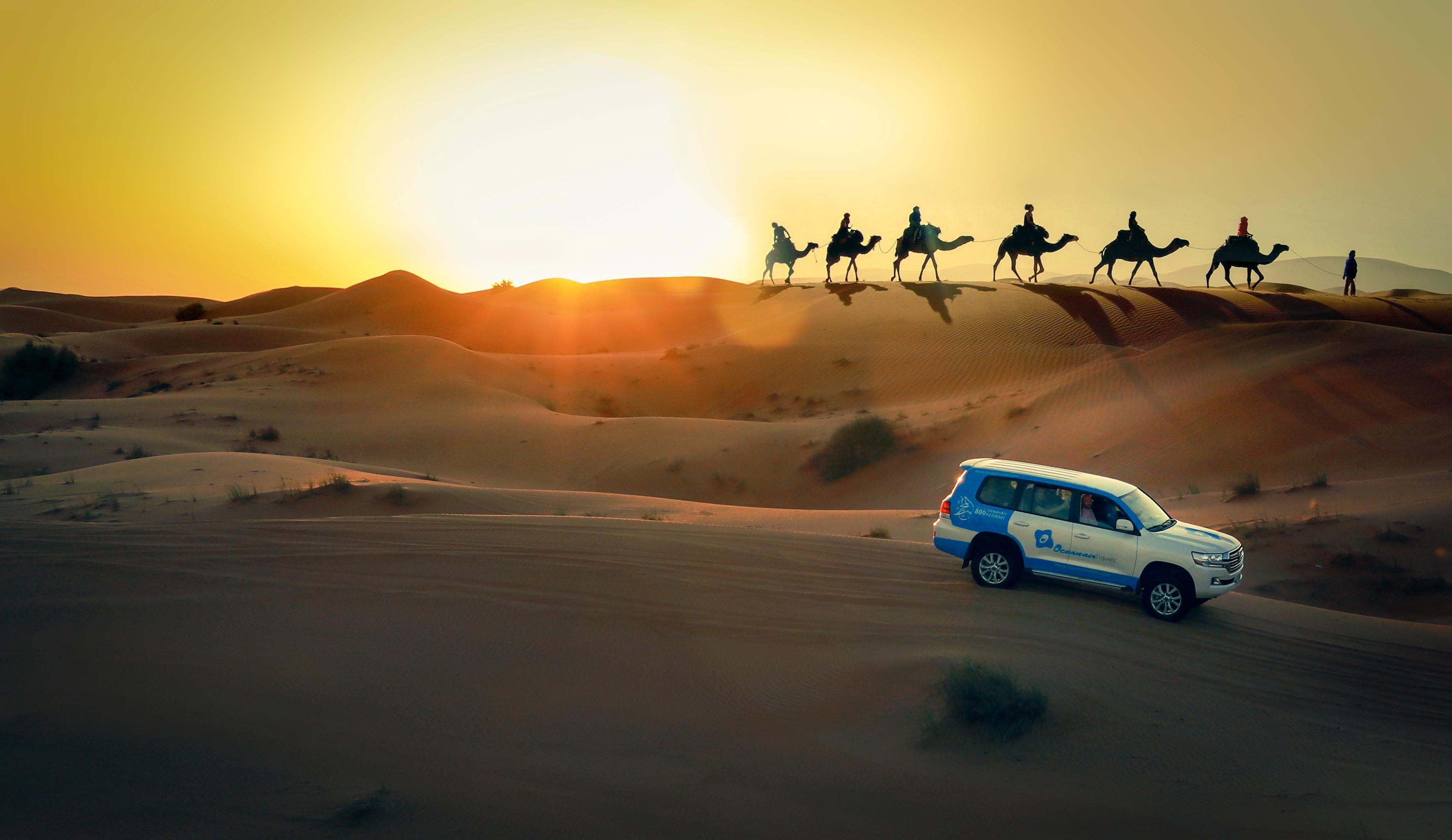 Doha: Sunset Desert Safari, ATV, Camel Ride and Sandboarding