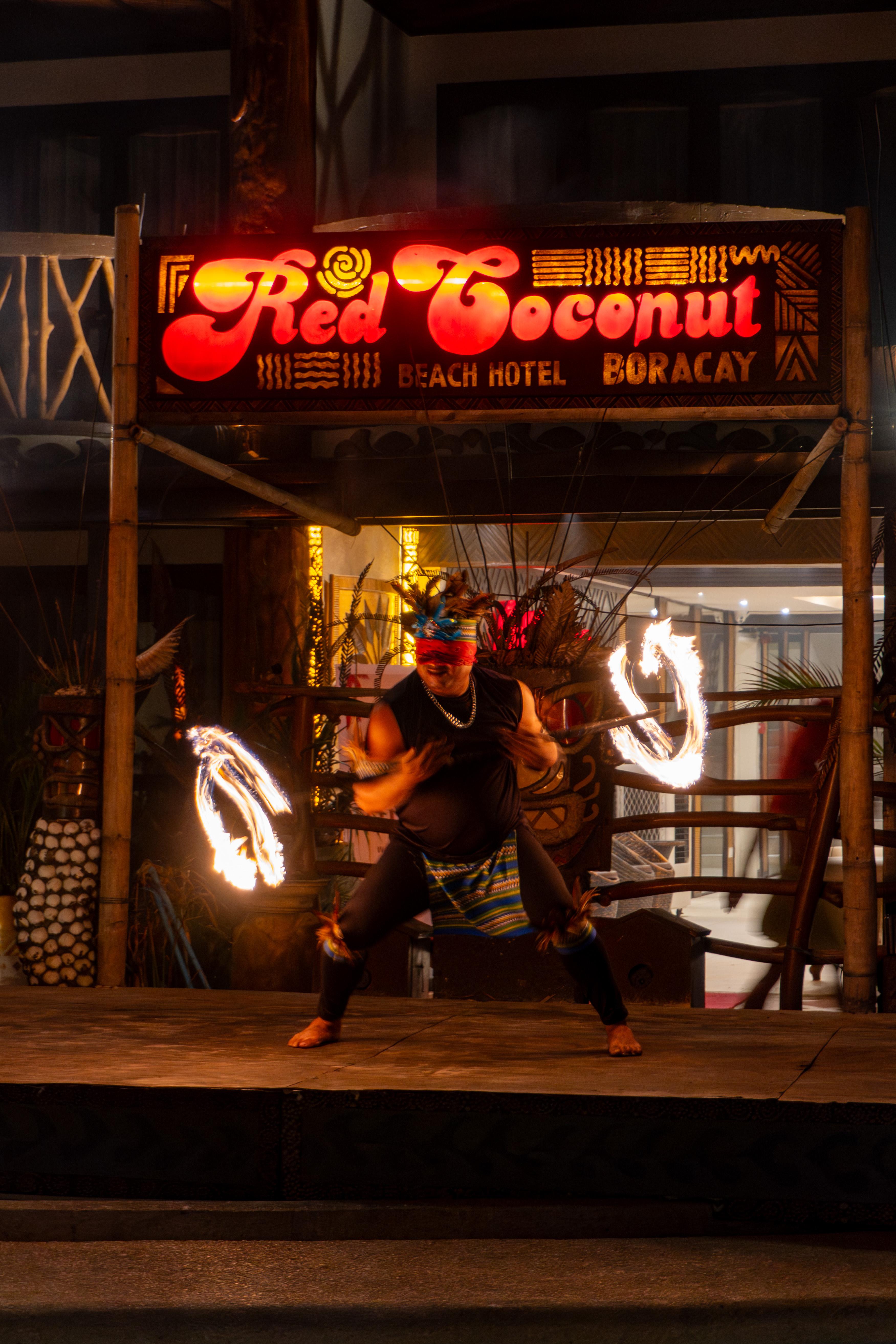 Borocay: Fire Dancing Show at Red Coconut Beach Hotel 2