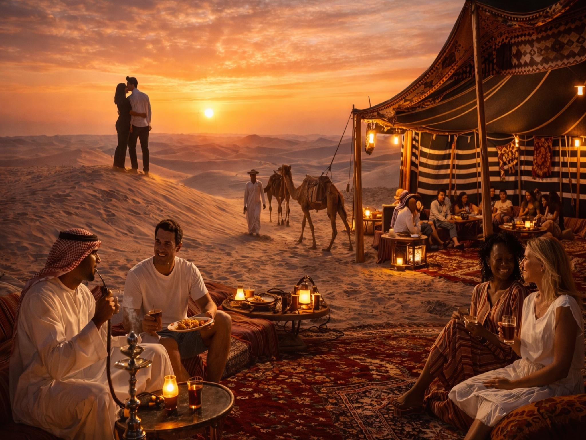 Doha: Sunset Desert Safari with Dune Bashing & Camp Dinner 3