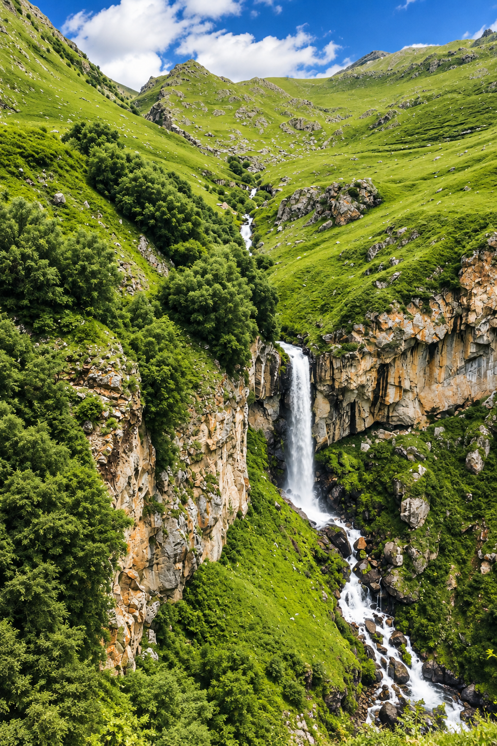 From Stepantsminda Kazbegi: TRUSO valley and ARSHA Waterfall