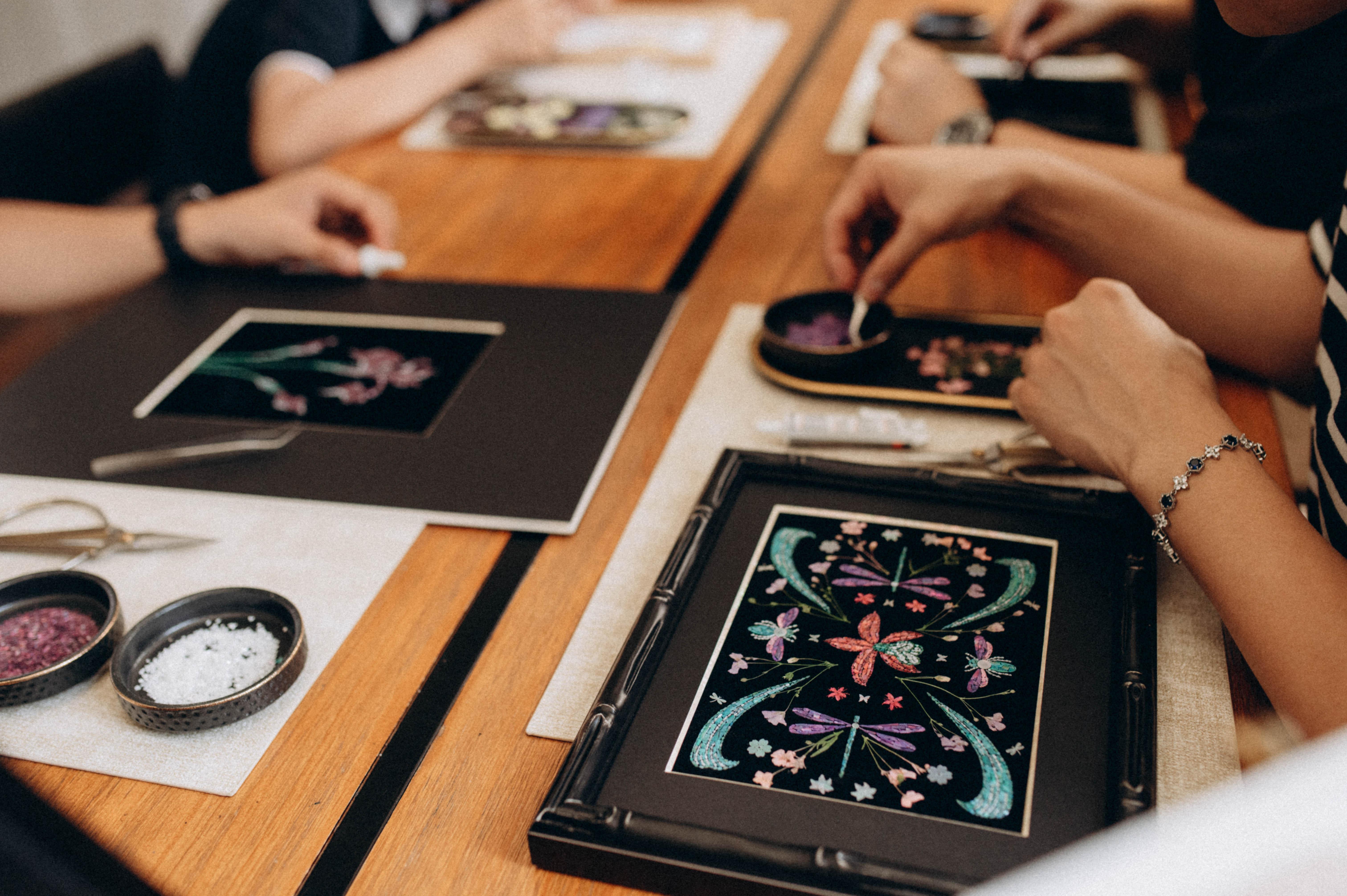 Shanghai: Mother-of-Pearl & Pressed Flower Art Workshop 2