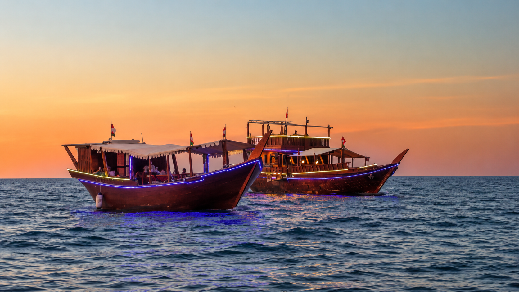 Muscat: Coastal Sunset Cruise on a Traditional Omani Dhow