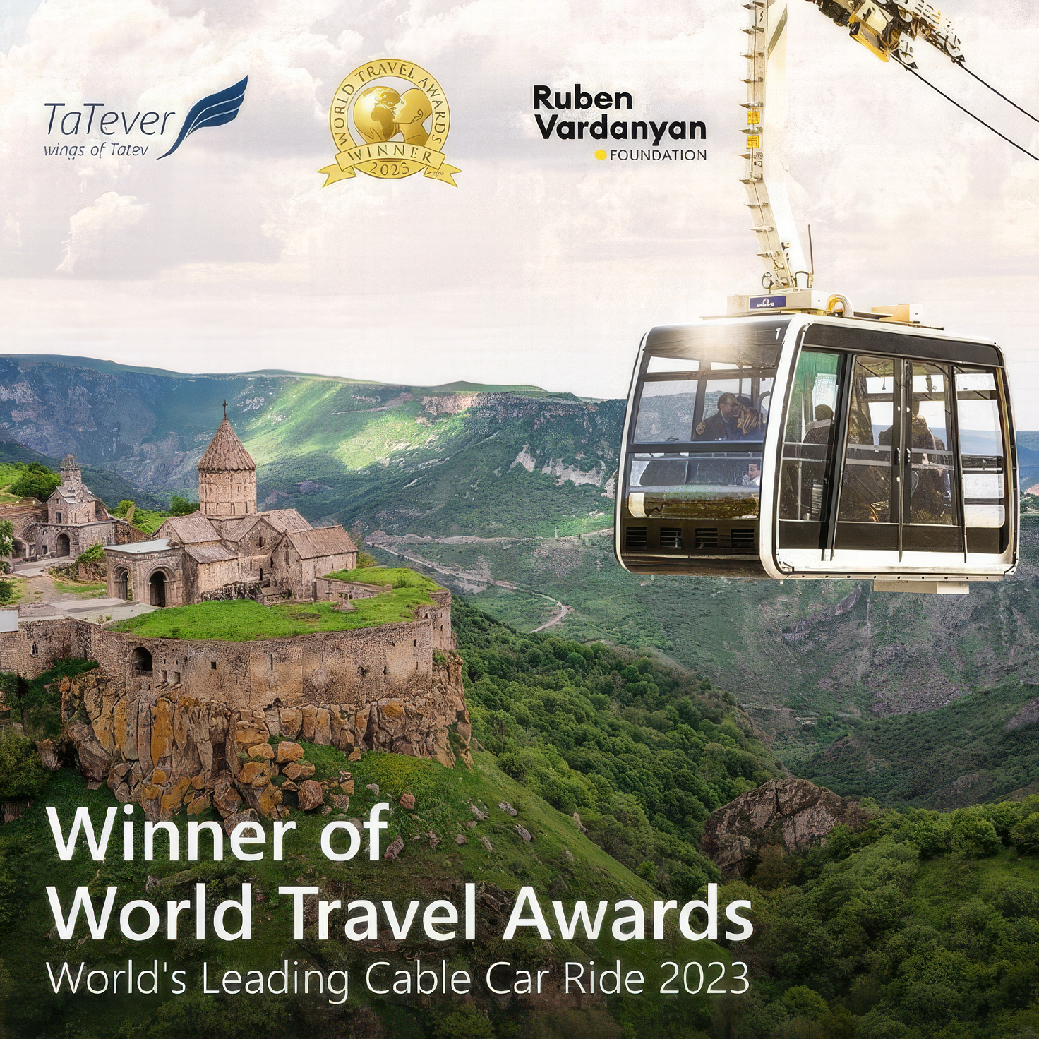 From Yerevan: Goris, Khndzoresk, Tatev & Cable Car Tour 2