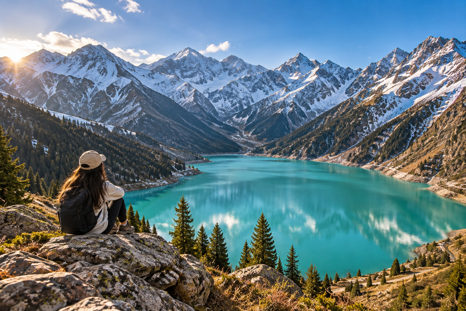 From Almaty: Private Big Almaty Lake Day Tour Without Hiking