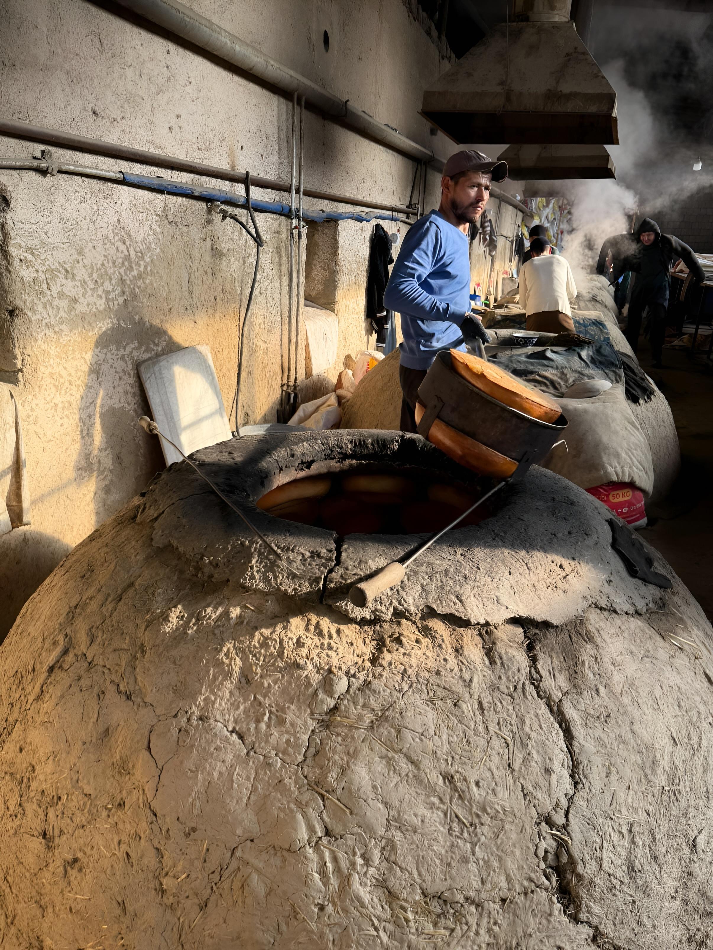 Bread baking experience in Samarkand, Visit to Silk Carpets